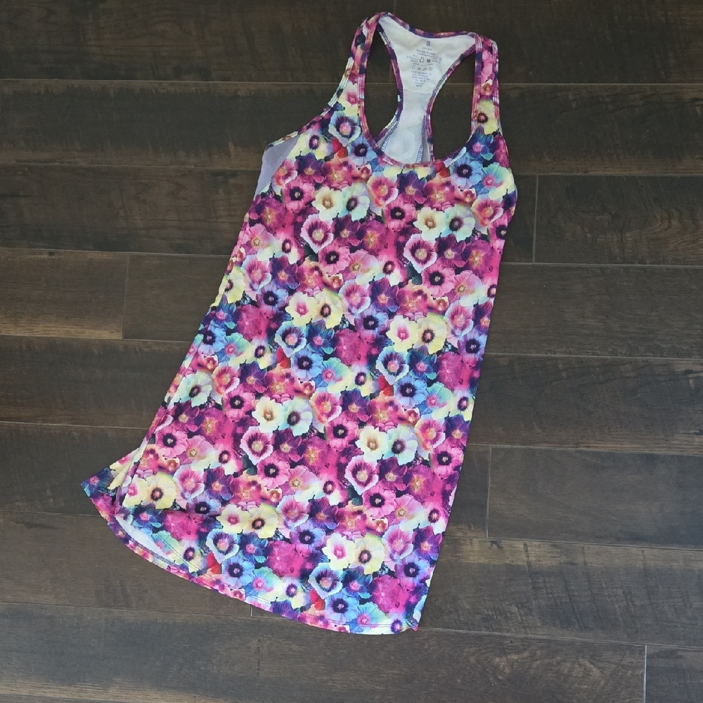 Bewildher Floral Racerback Tank Dress